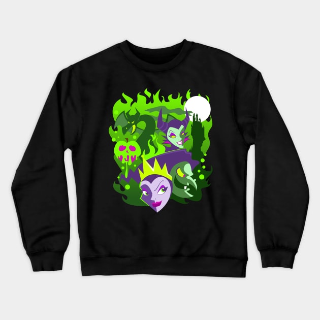 Neon Villains Crewneck Sweatshirt by DarkSemanyk